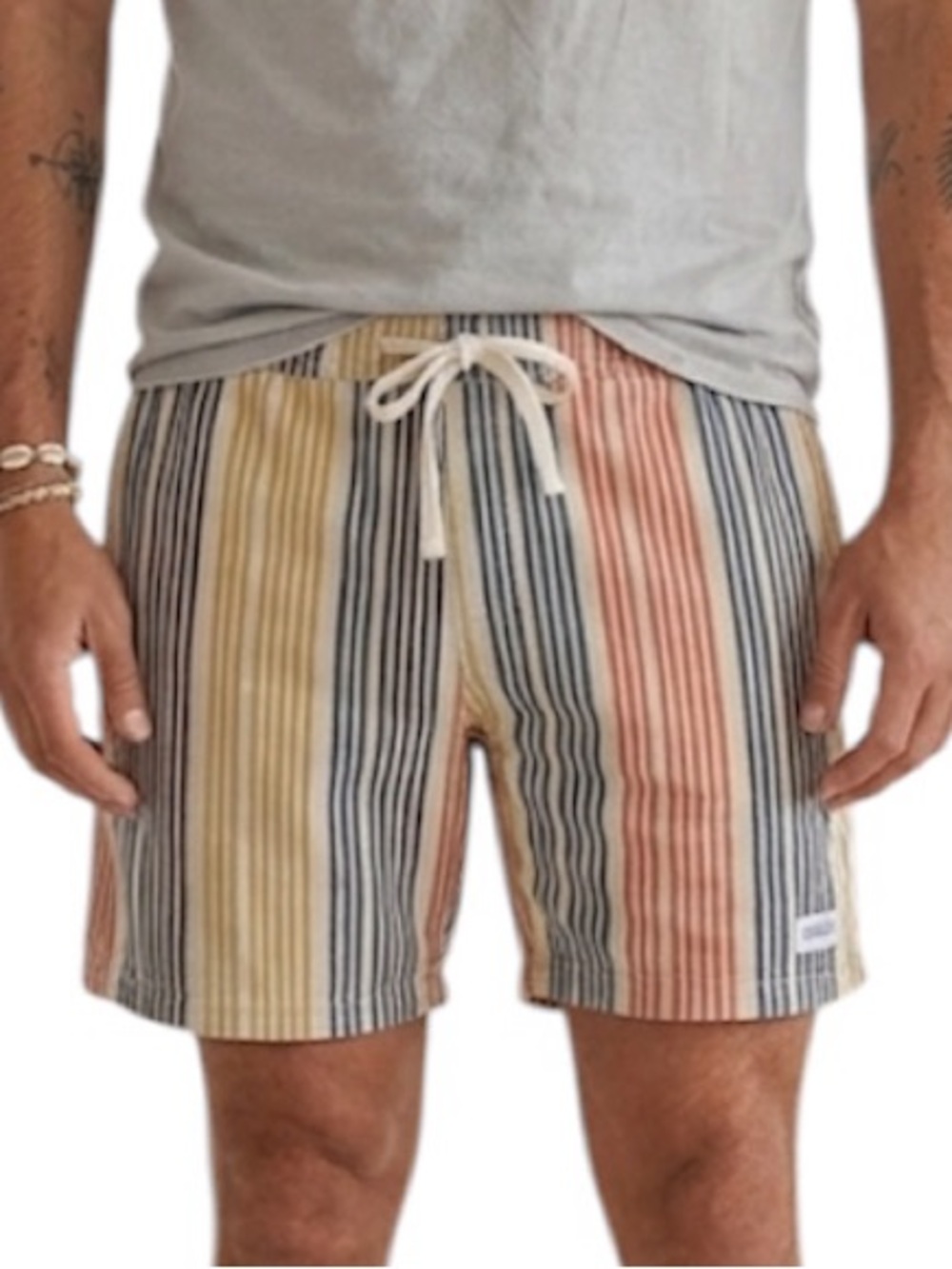 Banks Journal Birmingham Boardshorts Bone Bone Stripe 38
